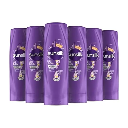 Sunsilk, Balsamo Liscio Perfetto, Balsamo per Capelli Lisci a Lungo e Setosi, Formula Active Fusion con Olio di Argan,