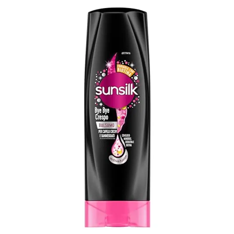 Sunsilk, Balsamo Ricci da Sogno, Balsamo per Capelli Ricci Definiti ed Elastici, Formula Active Fusion Arricchita con Olio di Macadamia, Elastina e Biotina per Capelli Visibilmente Sani, 200ml