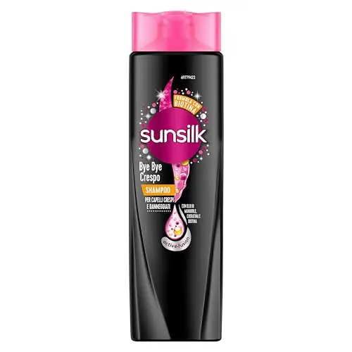 Sunsilk, Shampoo Bye Bye Crespo, Shampoo per Capelli Crespi, Dona Capelli Morbidi, Visibilmente Sani e Luminosi,