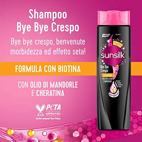 Sunsilk, Shampoo Bye Bye Crespo, Shampoo per Capelli Crespi, Dona Capelli Morbidi, Visibilmente Sani e Luminosi, miniatura 3