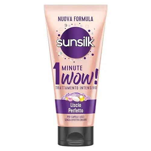 Sunsilk, Trattamento Intensivo 1 Minute Wow, Maschera Capelli Lisci, Linea Liscio Perfetto, Maschera Capelli