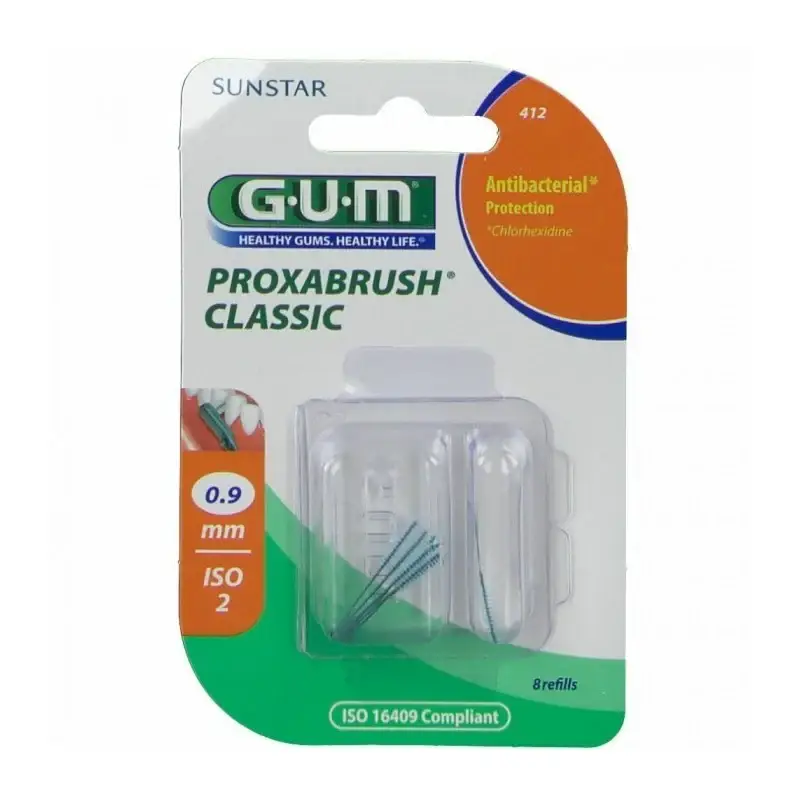 Gum Proxabrush Ricariche Spazzolini Interdentali 0.9mm x8