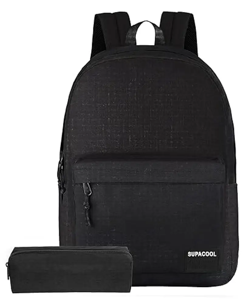 SUPACOOL Zaino leggero e casual, con porta di ricarica USB, per uomini e donne, zaino da lavoro