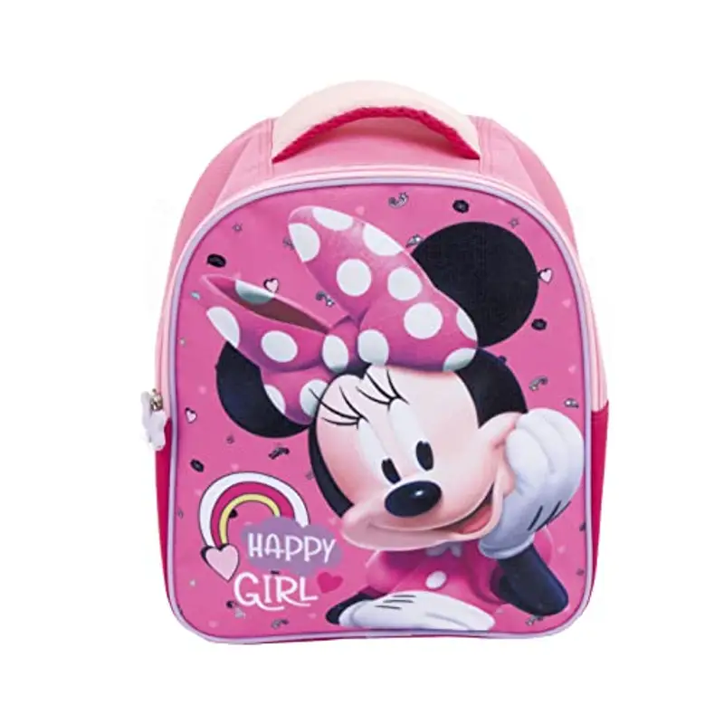 Superdiver - Zaino infantile di Minnie Mouse - Licenza ufficiale Disney - Ideale per scuola e asilo - Perfetto per bambini e bambine - Colore rosa - Dimensioni: 24x20x10 cm