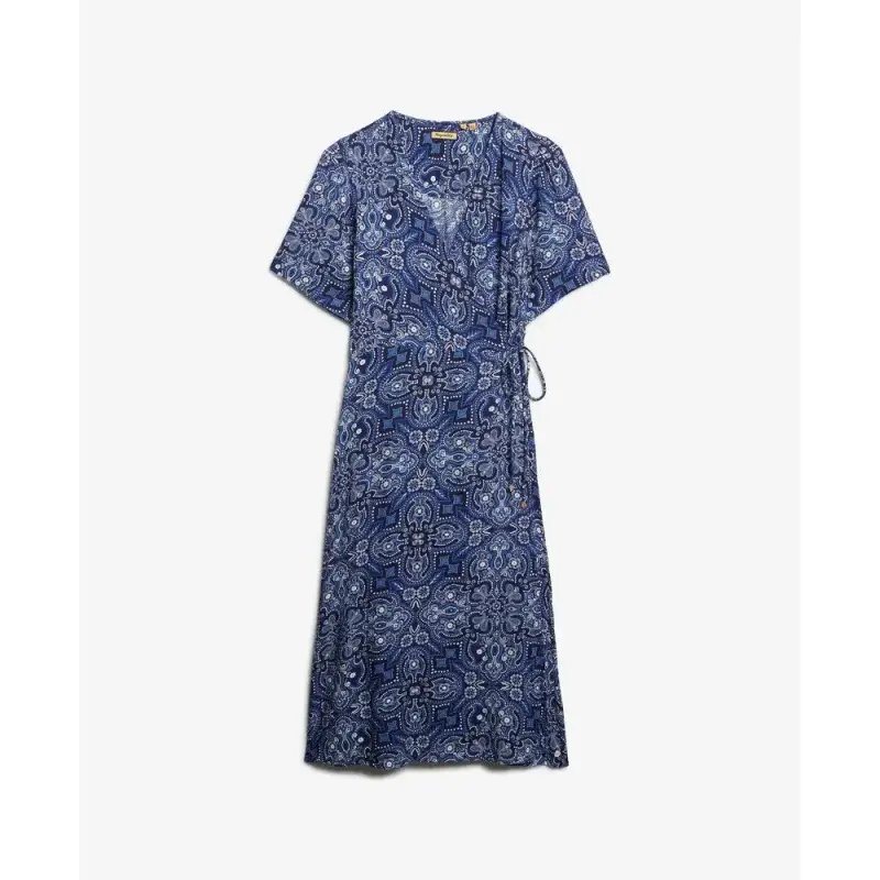 Abito a portafoglio midi stampato donna Superdry