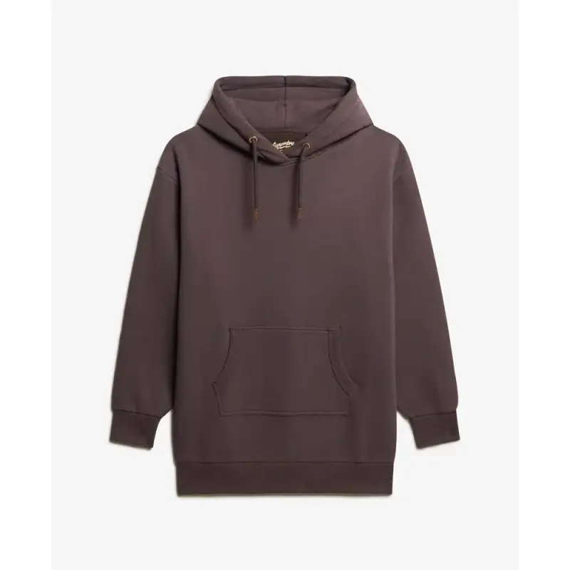 Abito felpa con cappuccio e strass effetto tatuaggio donna Superdry