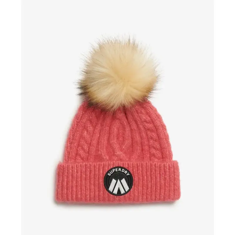 Berretto in maglia intrecciata donna Superdry Luxe