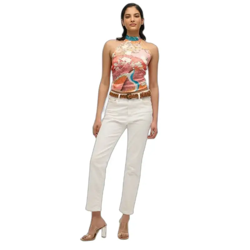 Blusa con schiena scoperta in jacquard donna Superdry