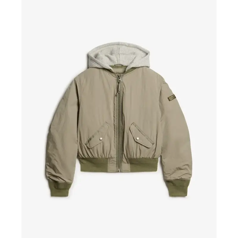 Bomber con cappuccio da donna Superdry MAI