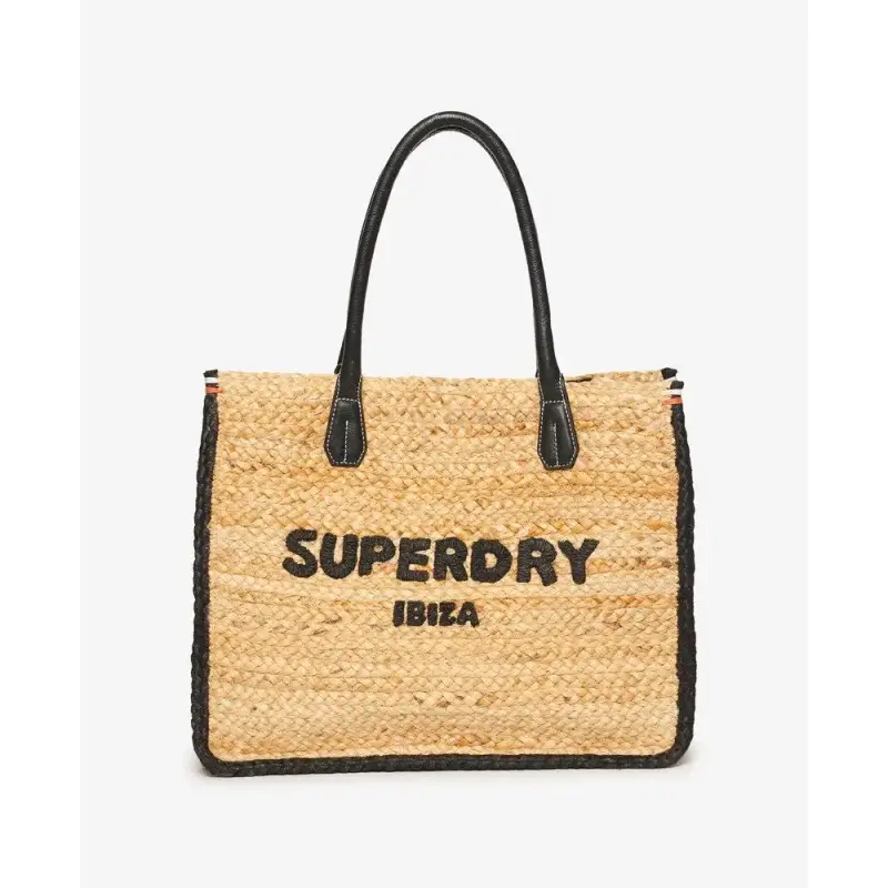 Borsa a rete in rafia donna Superdry Luxe