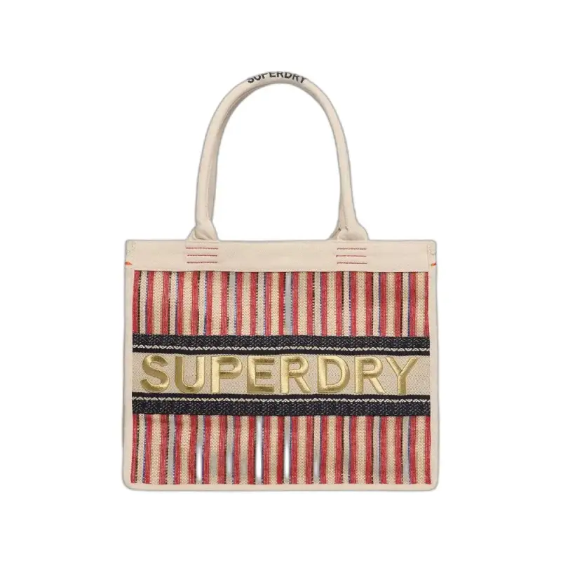 Borsa tote ricamata di lusso donna Superdry