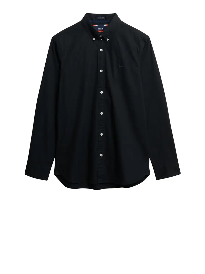 camicia casual superdry da uomo - nero