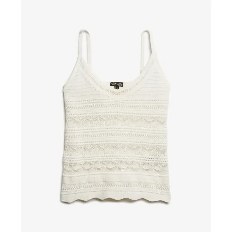 Canottiera in crochet donna Superdry Caraco