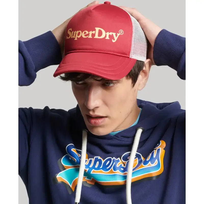 Cappello con logo grafico Superdry Vintage Trucker