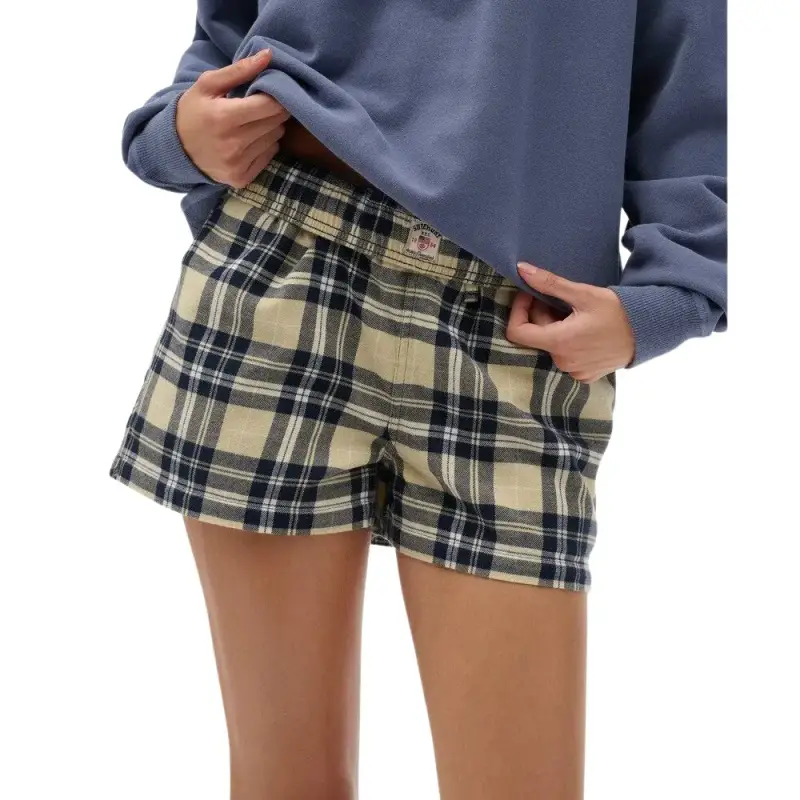 Fascia elastico in cotone a quadri donna Superdry