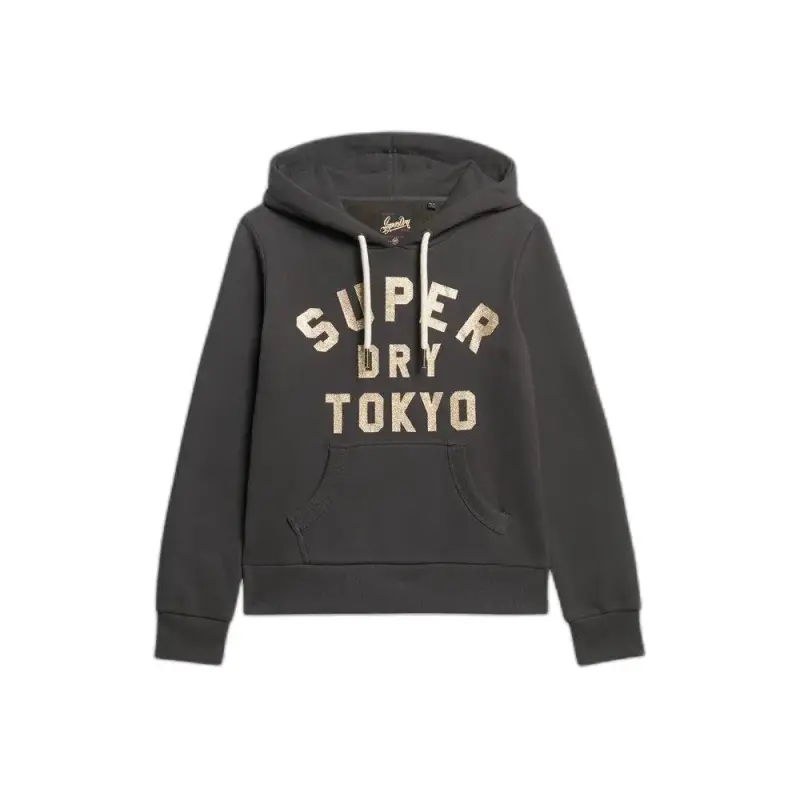 Felpa con cappuccio da donna Superdry Glitter Graphic Logo