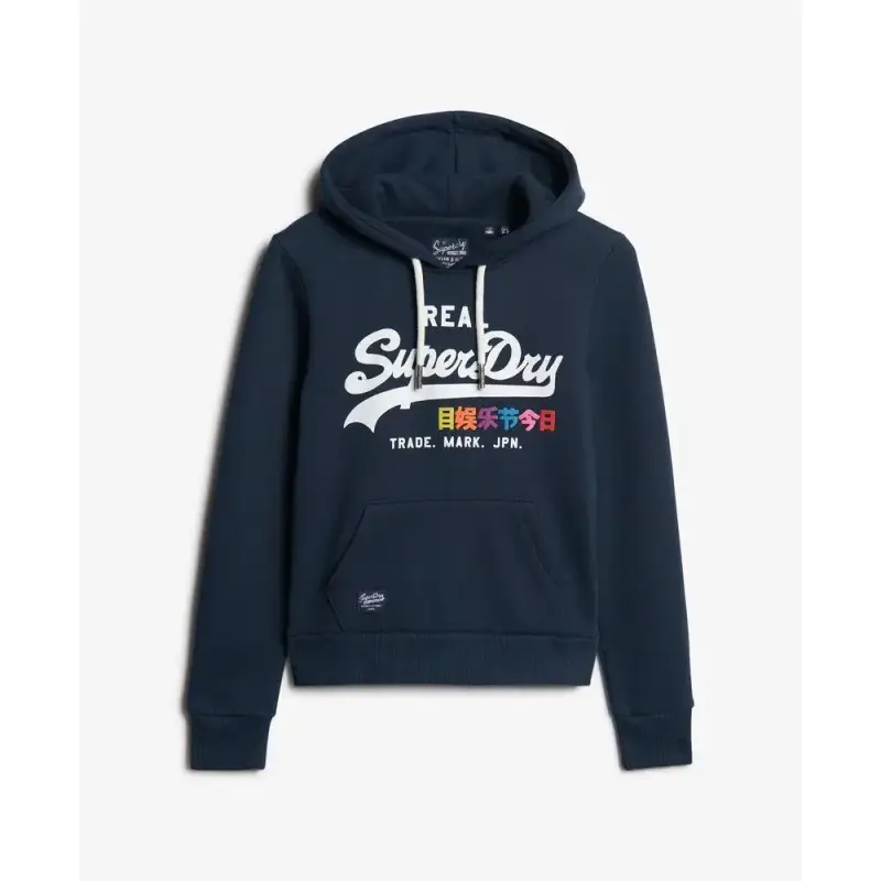 Felpa con cappuccio da donna Superdry Vintage Logo Pop Entry