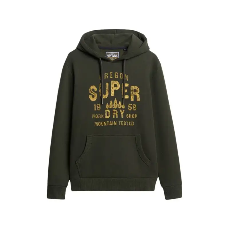 Felpa con cappuccio Superdry Work Shop