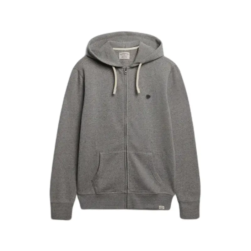 Felpa con cappuccio zip con monogramma Superdry