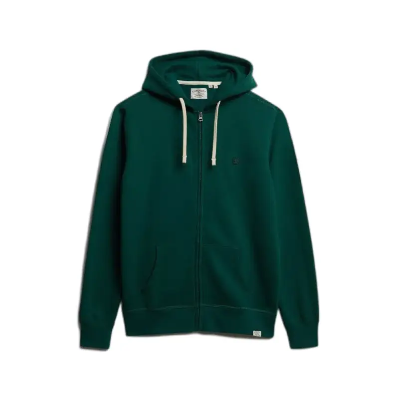 Felpa con cappuccio zip con monogramma Superdry