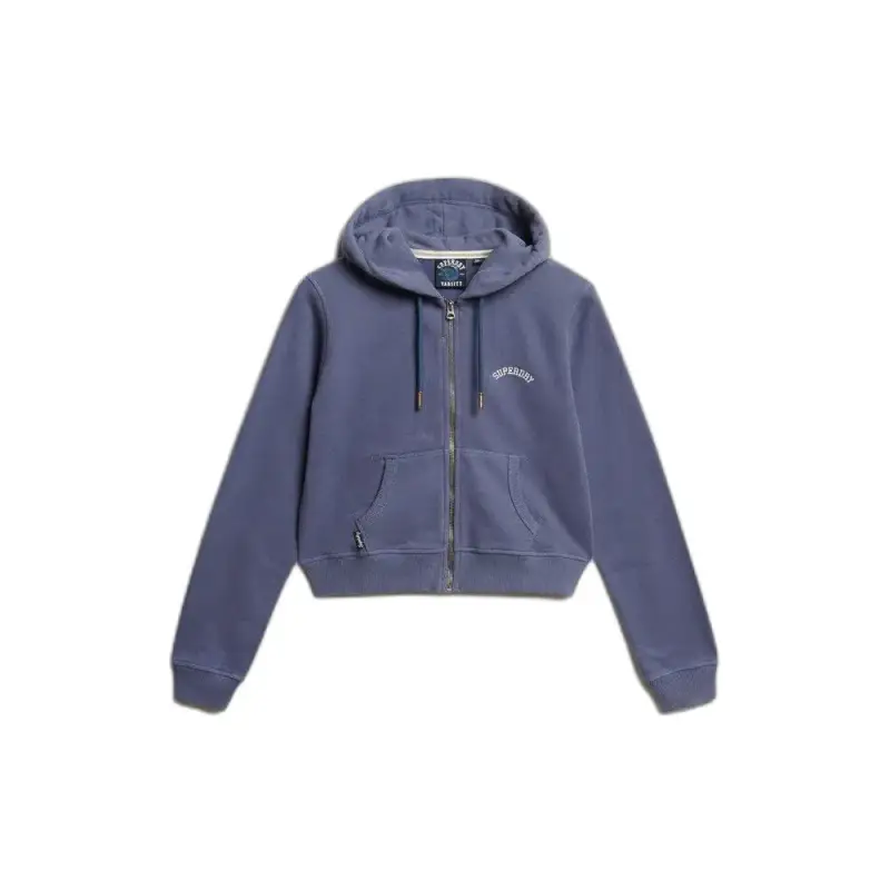 Felpa con cerniera a cappuccio da donna Superdry Essential