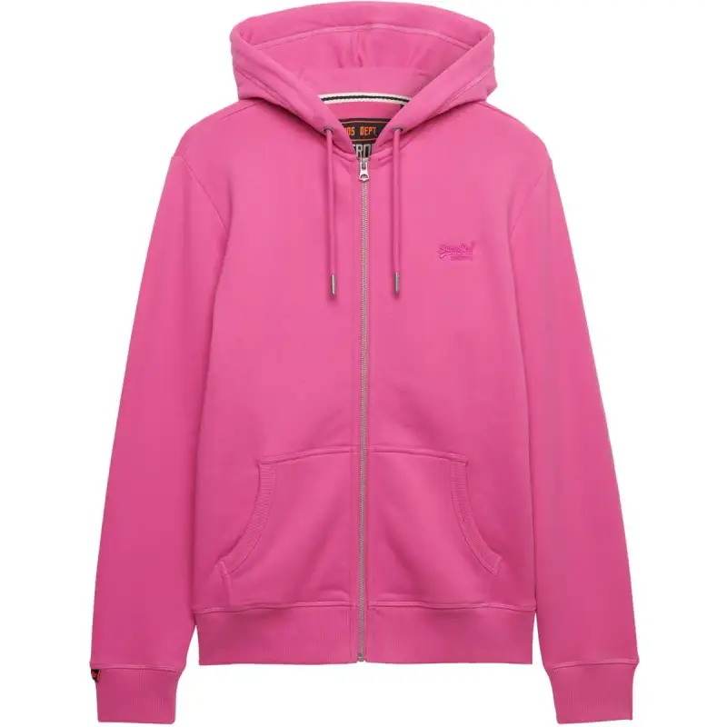 Felpa con cerniera a cappuccio Superdry Logo Essential