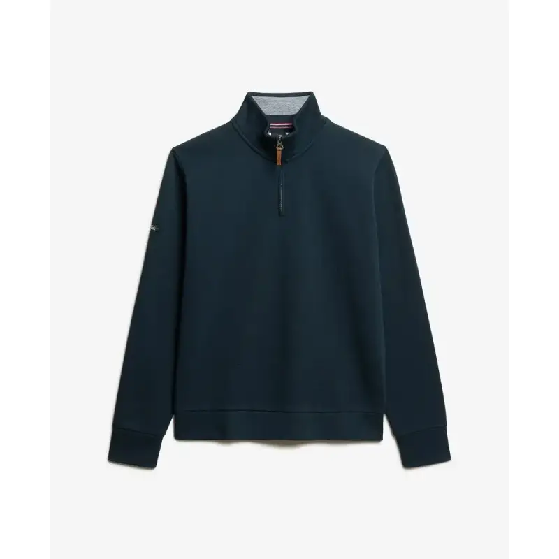 Felpa con colletto a cerniera Superdry Core Henley