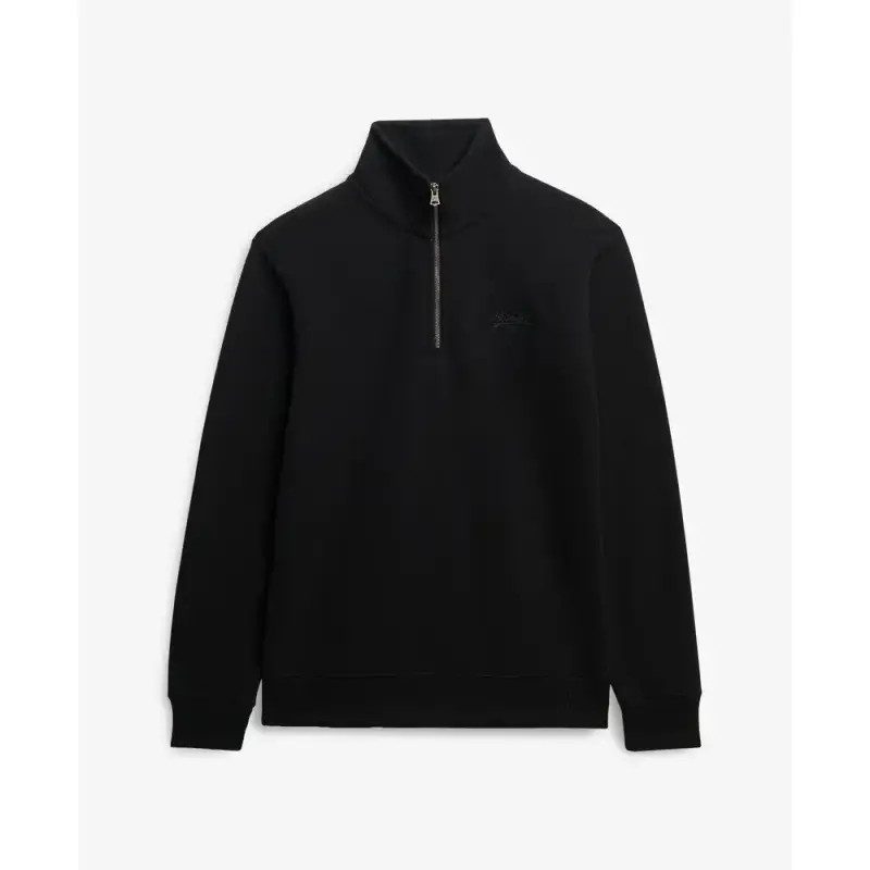 Felpa con colletto a cerniera Superdry Essential Logo Henley