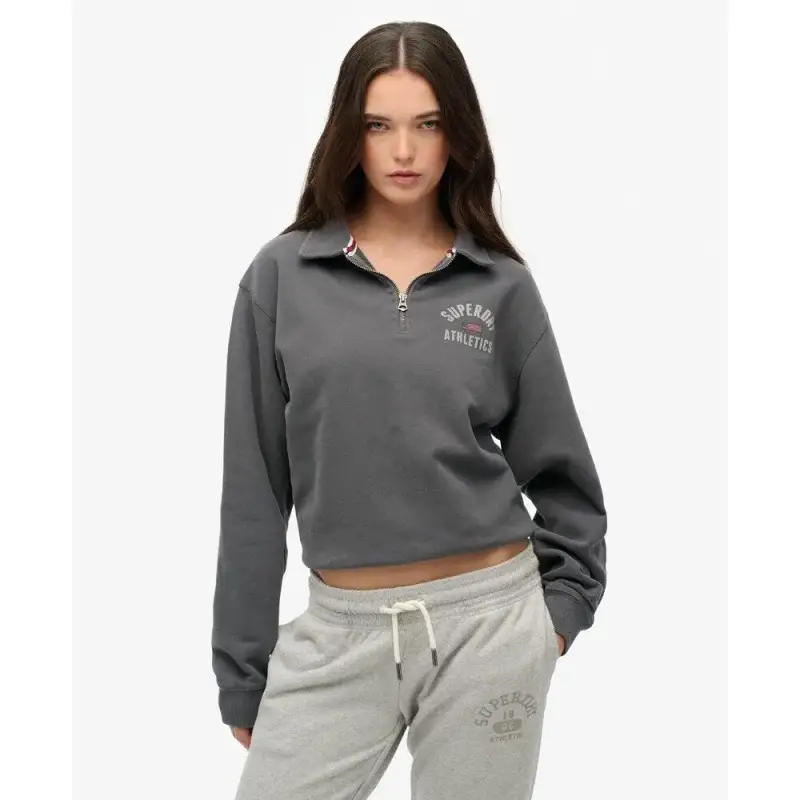 Felpa da donna con 1/4 di cerniera Superdry Athletic