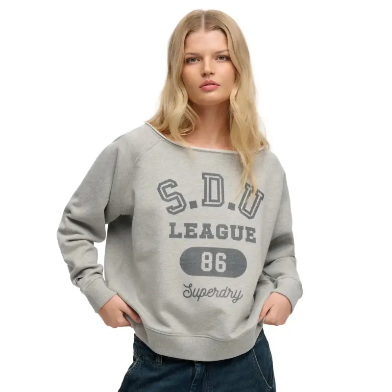 Felpa da donna Superdry Bardot Athletic Essentials