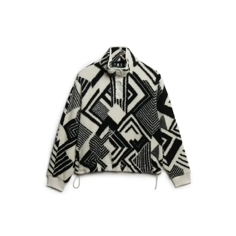 Felpa donna con mezza cerniera Superdry Super Soft