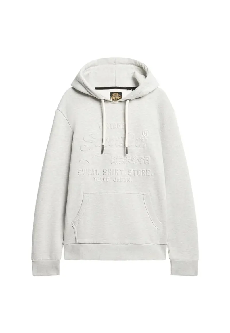 Felpa Embossed - S / Grigio