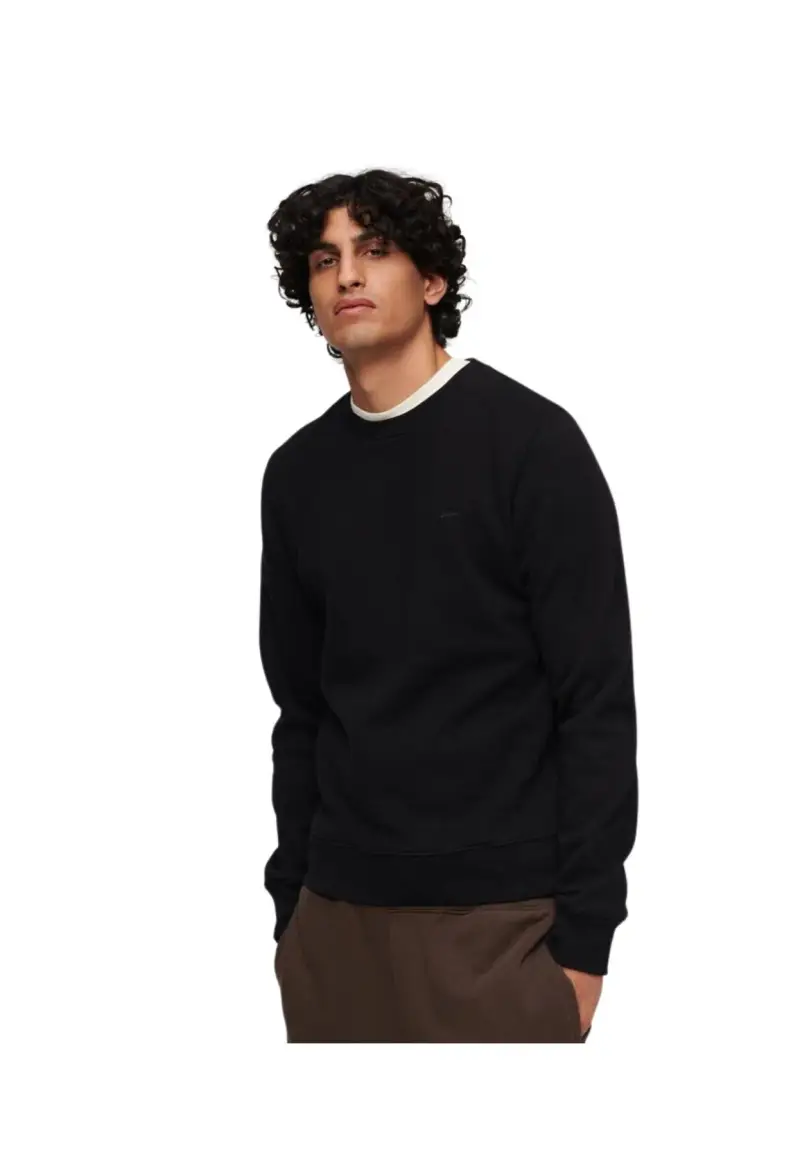 Felpa girocollo Essential 02A - S / Nero