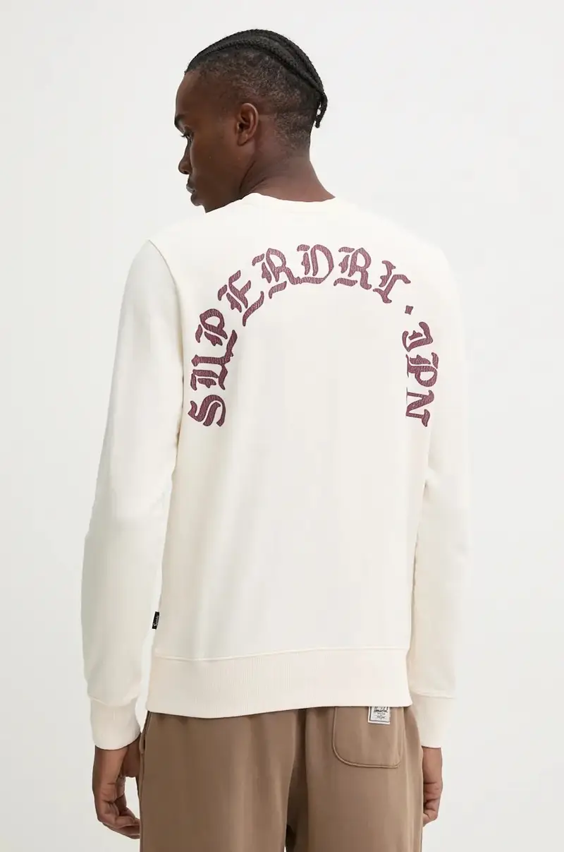 felpa in cotone Beige miniatura 3