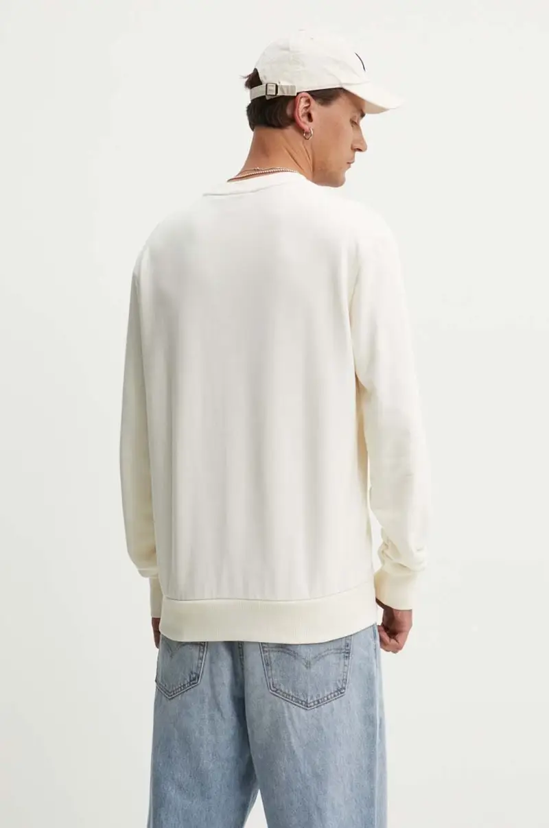 felpa in cotone uomo colore beige M2014112A-2YW miniatura 3