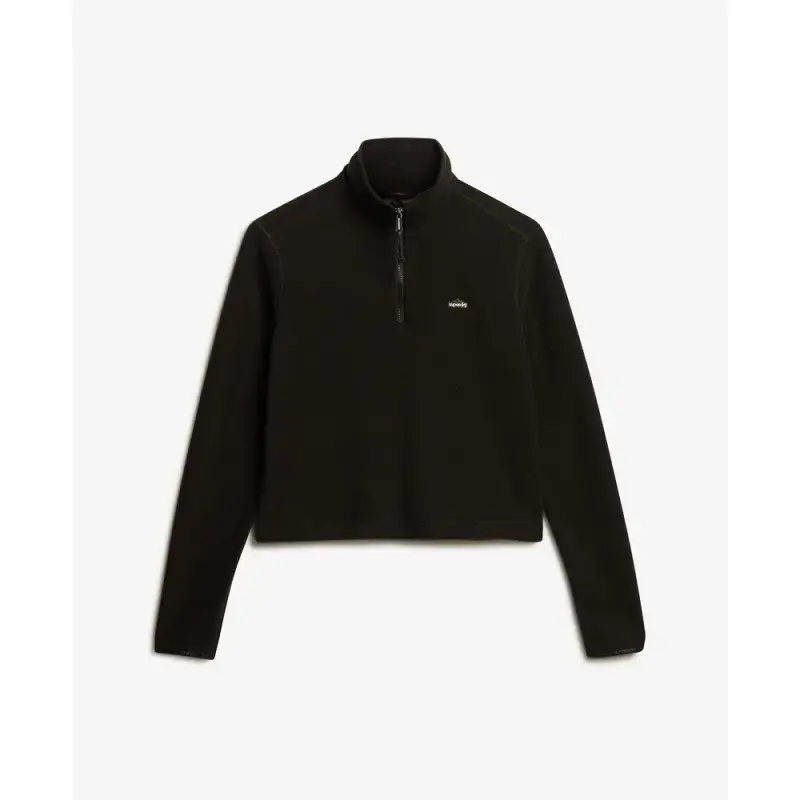 Fleece 1/2 zip corto donna Superdry