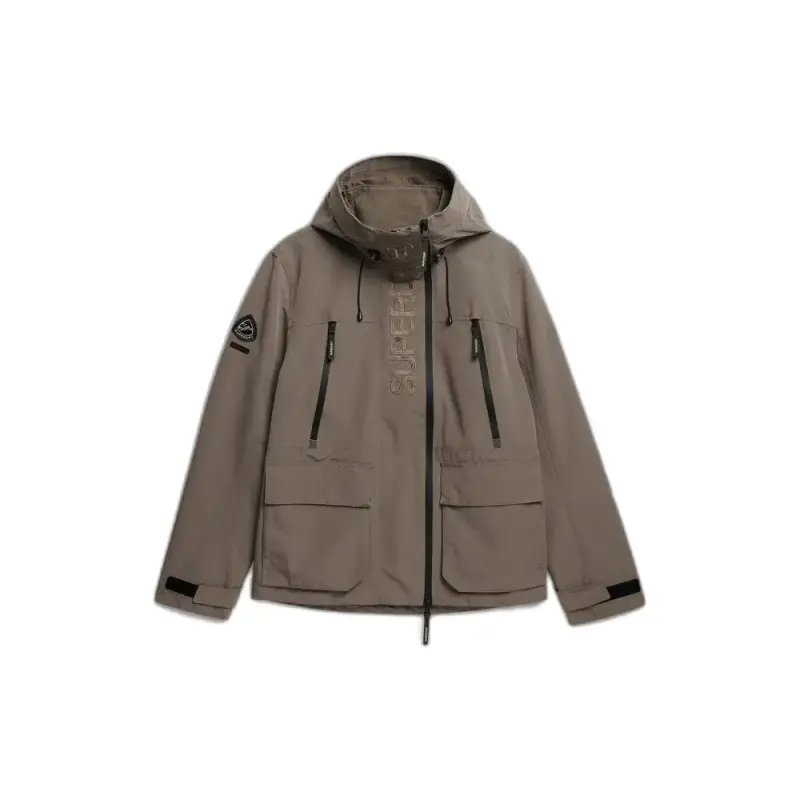 Giacca a vento con cappuccio e logo ricamato Superdry Ultimate