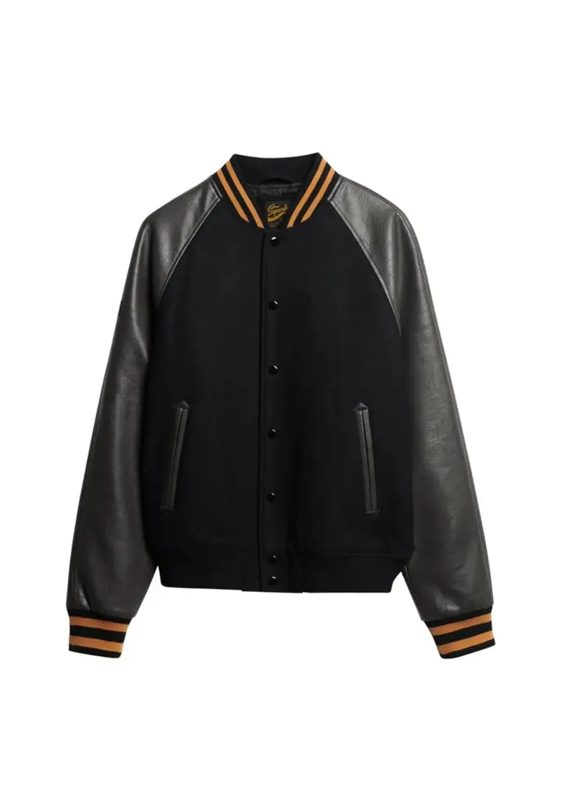 Giacca bomber College Varsity 12A - S / Nero