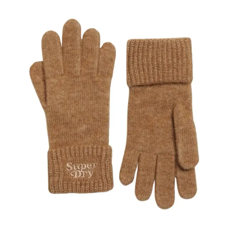 Guanti da donna in maglia a coste Superdry
