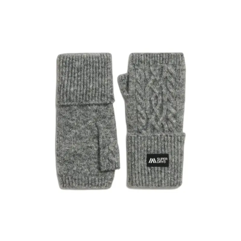 Guanti riscaldati per donne Superdry Cable Luxe
