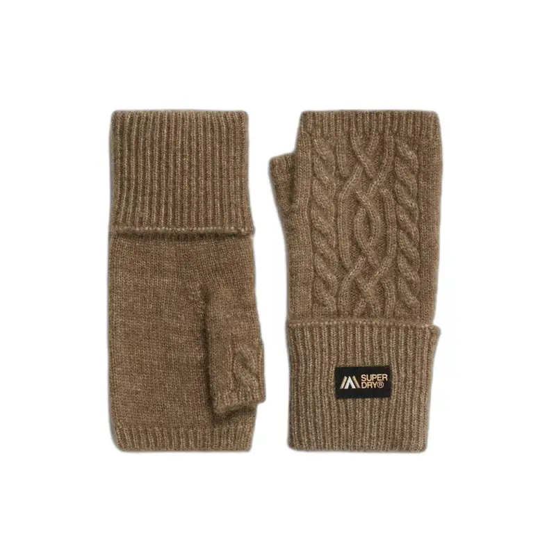 Guanti riscaldati per donne Superdry Cable Luxe