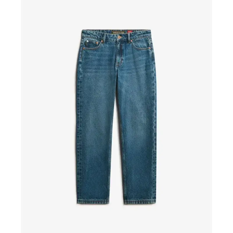 Jeans dritti donna Superdry Mid Rise