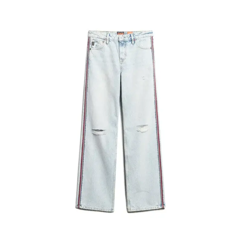 Jeans loose a doppia banda donna Superdry