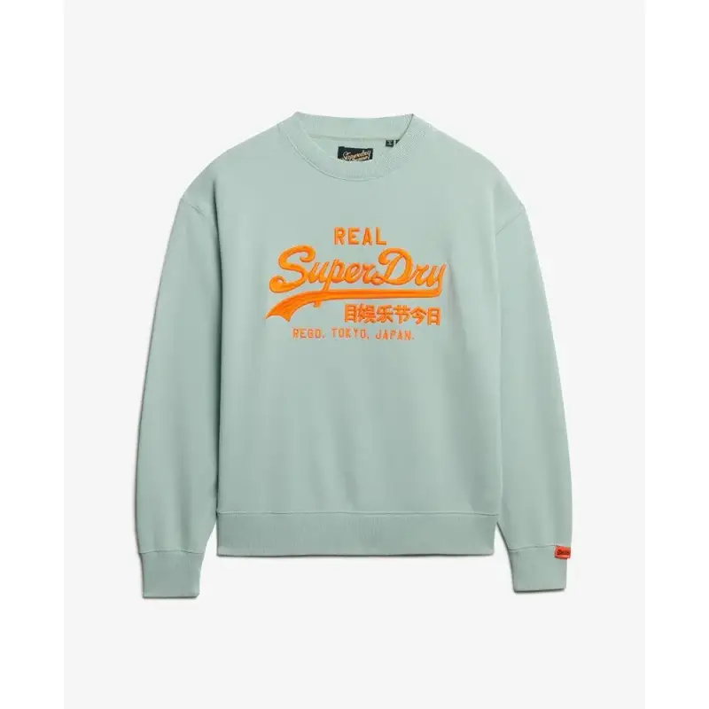 Maglione a collo alto fluò donna Superdry Vintage Logo