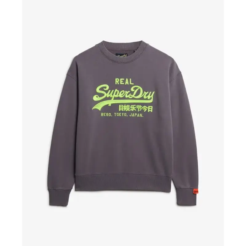 Maglione a collo alto fluò donna Superdry Vintage Logo