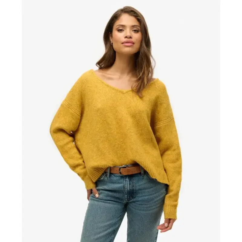 Maglione col V oversize donna Superdry