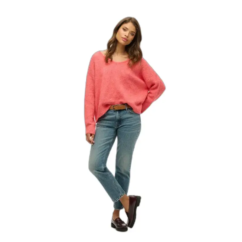 Maglione col V oversize donna Superdry