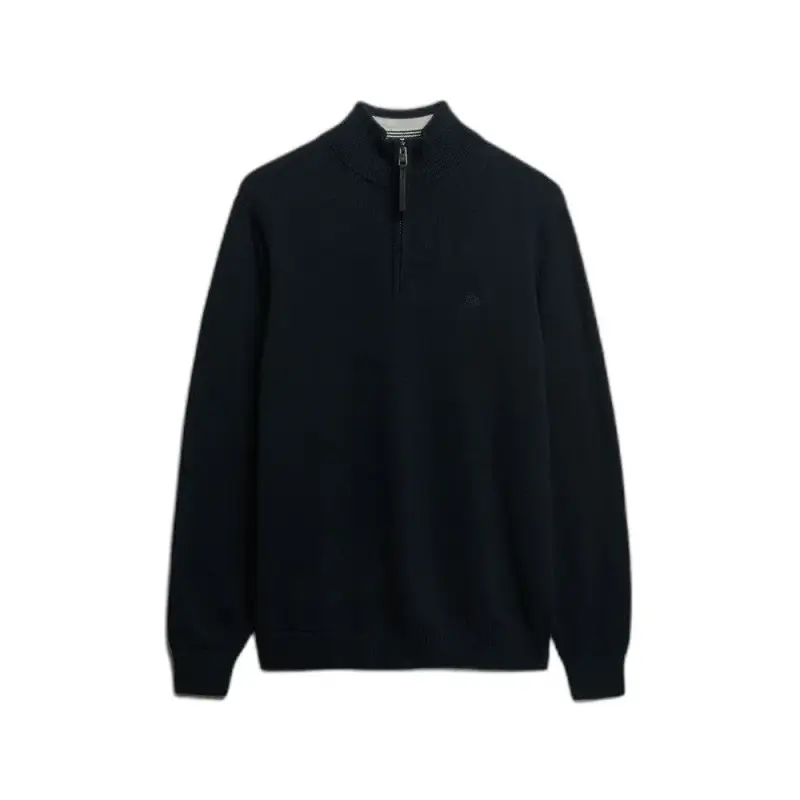 Maglione in cotone con colletto alla camionista Superdry Essentials