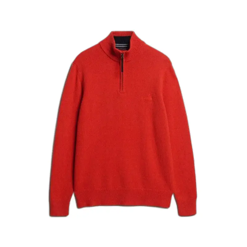 Superdry Maglione in misto lana con colletto a camionista