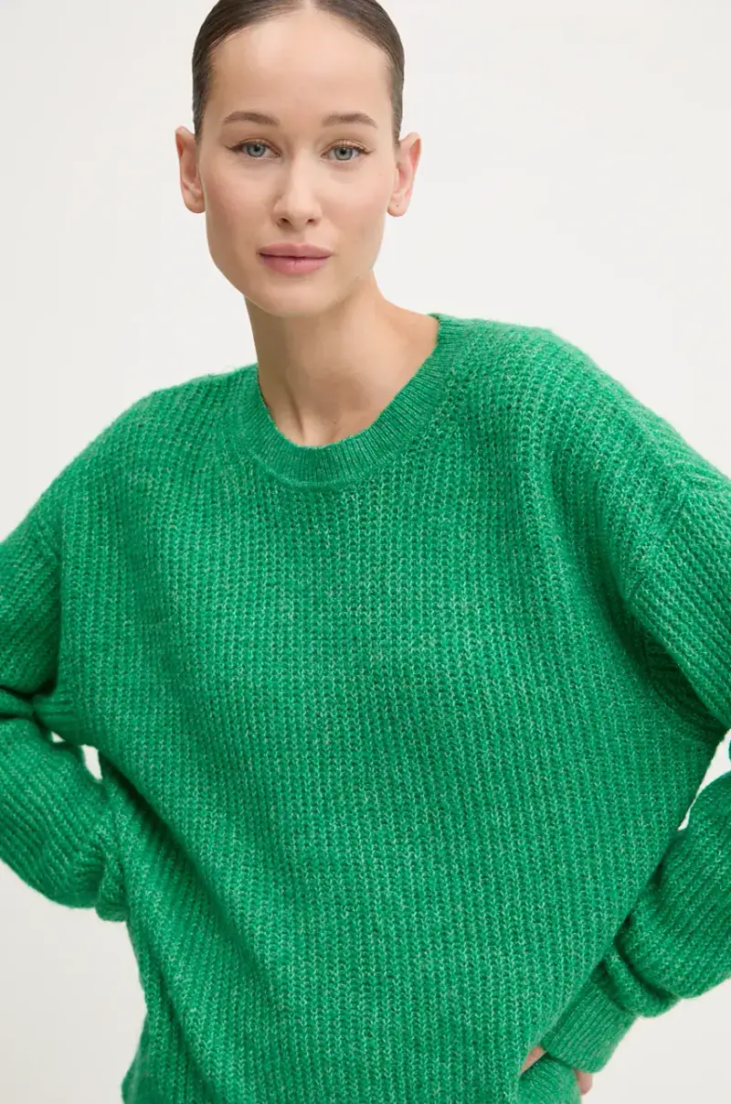 maglione in misto lana donna colore verde W6110579A-B7O miniatura 4